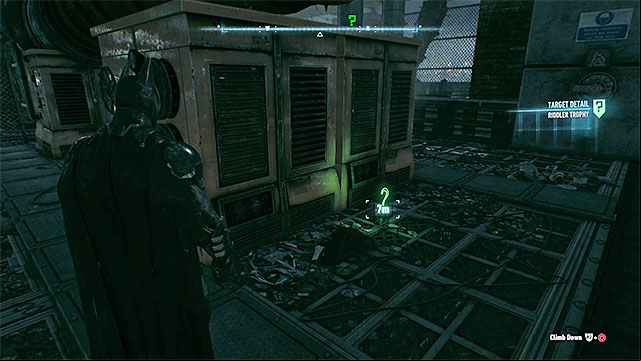 Find the trophy under the bridge - Riddler trophies on Bleake Island (1-18) | Collectibles - Bleake Island - Collectibles - Bleake Island - Batman: Arkham Knight Game Guide & Walkthrough