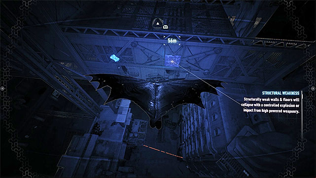 You can use detective mode to quickly find the weakened wall - Riddler trophies on Founders Island (17-33) | Collectibles - Founders Island - Collectibles - Founders Island - Batman: Arkham Knight Game Guide & Walkthrough
