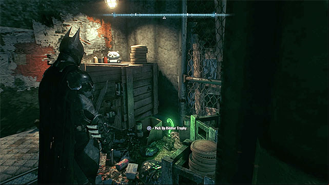 Examine the territory under the bridge - Riddler trophies on Miagani Island (1-19) | Collectibles - Miagani Island - Collectibles - Miagani Island - Batman: Arkham Knight Game Guide & Walkthrough