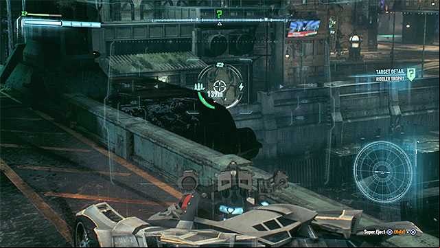 Use Batmobile to destroy the weakened fragment of the wall - Riddler trophies on Miagani Island (1-19) | Collectibles - Miagani Island - Collectibles - Miagani Island - Batman: Arkham Knight Game Guide & Walkthrough