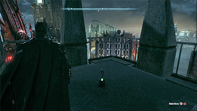 Reach buildings top - Riddler trophies on Miagani Island (1-19) | Collectibles - Miagani Island - Collectibles - Miagani Island - Batman: Arkham Knight Game Guide & Walkthrough
