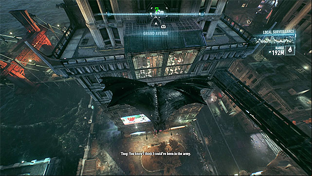 Glide towards the glass wall of the building and get through it - Riddler trophies on Miagani Island (1-19) | Collectibles - Miagani Island - Collectibles - Miagani Island - Batman: Arkham Knight Game Guide & Walkthrough
