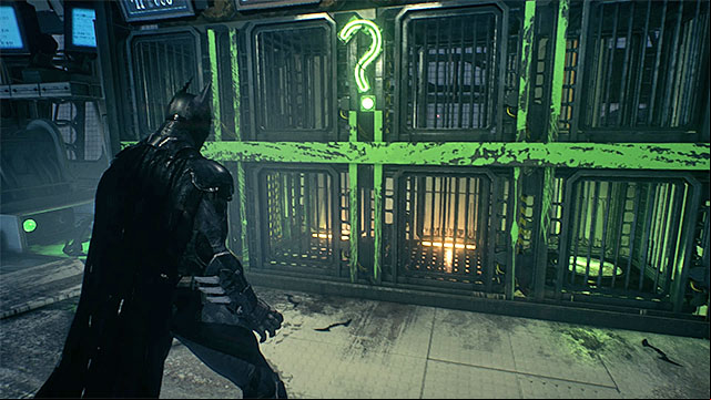 Use the fact that the monkey follows Batman (if only it does not run into any obstacles) - Riddler trophies in the Stagg Airships (11-21) | Collectibles - Stagg Airships - Collectibles - Stagg Airships - Batman: Arkham Knight Game Guide & Walkthrough