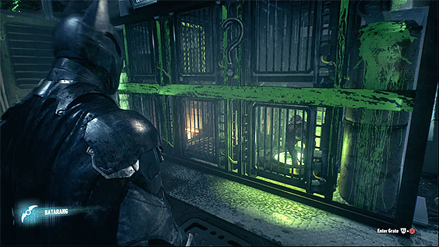 Lead he monkey up to the pressure plate - Riddler trophies in the Stagg Airships (11-21) | Collectibles - Stagg Airships - Collectibles - Stagg Airships - Batman: Arkham Knight Game Guide & Walkthrough