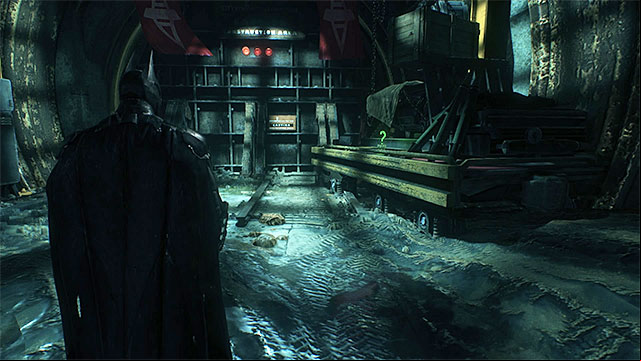 Turn to the side while exploring the main tunnel - Riddler trophies in the Subway | Collectibles - Subway Under Construction - Collectibles - Subway Under Construction - Batman: Arkham Knight Game Guide & Walkthrough