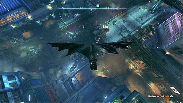 Land on the drone - Glide onto the relay drone and examine it | Main story | Batman Arkham Knight - Main story - Batman: Arkham Knight Game Guide & Walkthrough