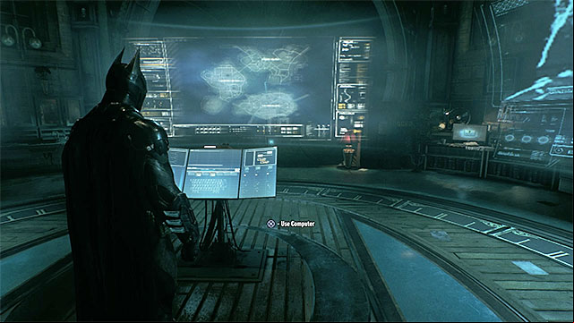 Use the computer in the Oracles clock tower - Return to the Clock Tower to review the Batwing scans | Main story - Main story - Batman: Arkham Knight Game Guide & Walkthrough