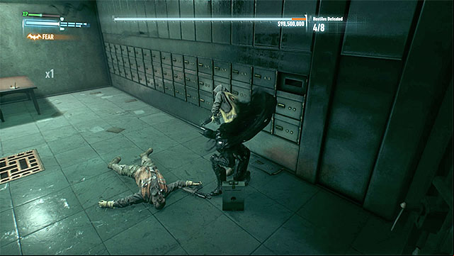Aggressively stun one enemy after another, if you are noticed quickly run away and help yourself with the smoke grenades - Two-Faced Bandit | Side missions (Most Wanted) | Batman Arkham Knight - Side missions (Most Wanted) - Batman: Arkham Knight Game Guide & Walkthrough