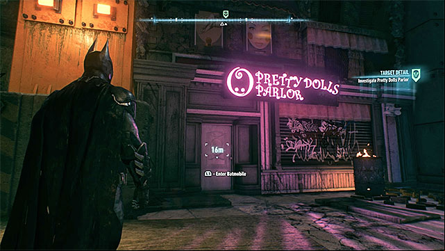 Entrance to the parlor - The Perfect Crime | Side missions (Most Wanted) | Batman Arkham Knight - Side missions (Most Wanted) - Batman: Arkham Knight Game Guide & Walkthrough