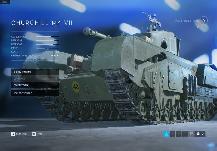 Churchill MK VII is the second Allied vehicle to be unlocked in Battlefield 5. You will unlock it at Level 9. - Allies Tanks in Battlefield 5 - Allies - Battlefield V Guide