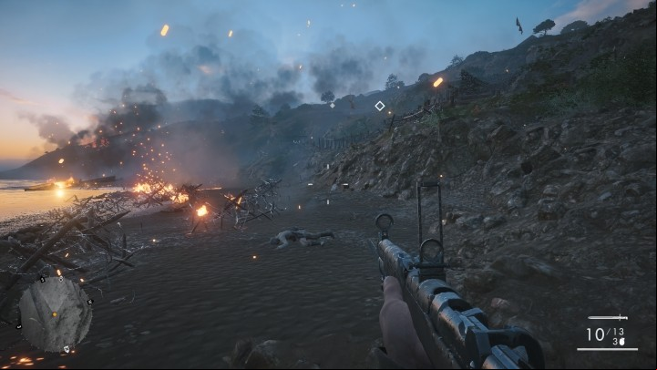 The first secret is hidden on the beach, on the right side - The Runner | Field Manuals - Field Manuals - Battlefield 1 Game Guide
