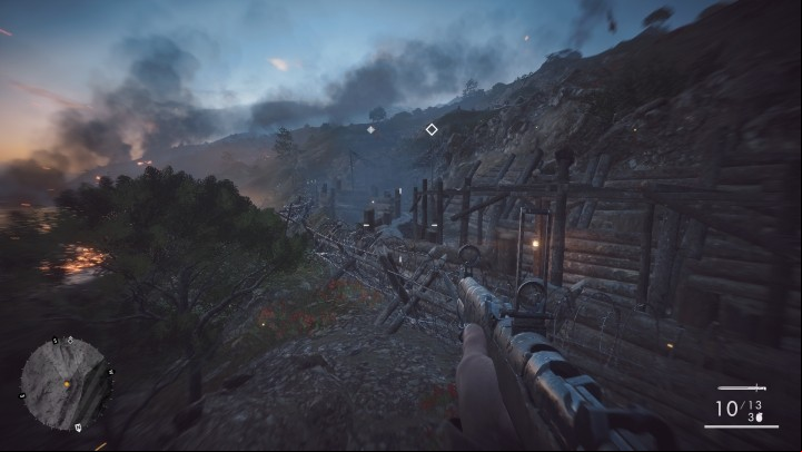 The second collectible is behind the cannon in the trench - The Runner | Field Manuals - Field Manuals - Battlefield 1 Game Guide