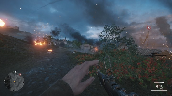 The last collectible available in this mission is hidden in a small building on the left side from the point A - The Runner | Field Manuals - Field Manuals - Battlefield 1 Game Guide