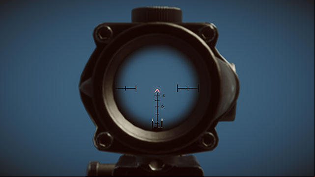 The American ACOG is the most compact scope of the 4x zoom but, some of the players may be turned off by the projecting sun shade, which is a bit less intuitive that the classical crosshairs - Optics - Medium Range - Accessories - Battlefield 4 - Game Guide and Walkthrough