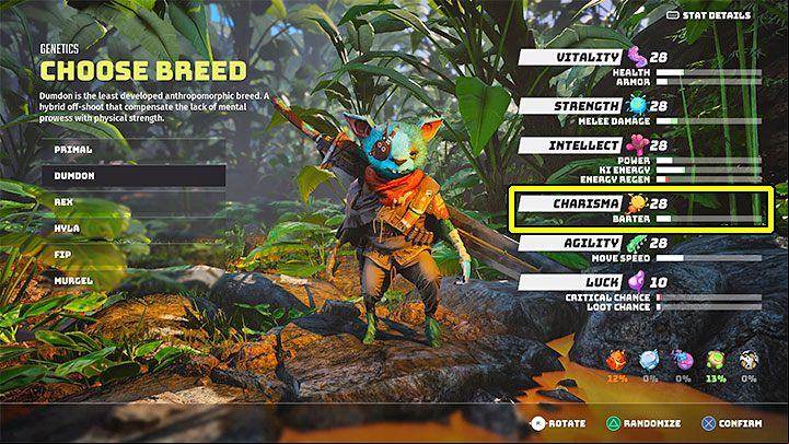 Traders' prices are influenced by the Charisma attribute and the associated Barter - Biomutant: Merchants and various shops - Basics - Biomutant Guide