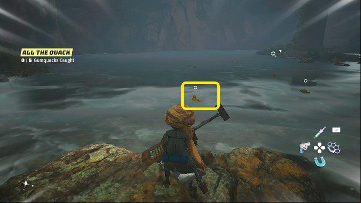 After descending to the bottom of the tank, defeat Huggel, and collect Gumquacks - Biomutant: Goop - walkthrough - Main quests - Biomutant Guide