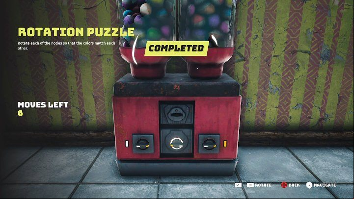 Jump down to the very bottom and approach the gummy machine - Biomutant: Noko - walkthrough - Main quests - Biomutant Guide