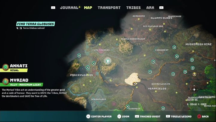 Location: Leftovers 10G - Biomutant: Find Terra Globuses - walkthrough - Exploration - Biomutant Guide
