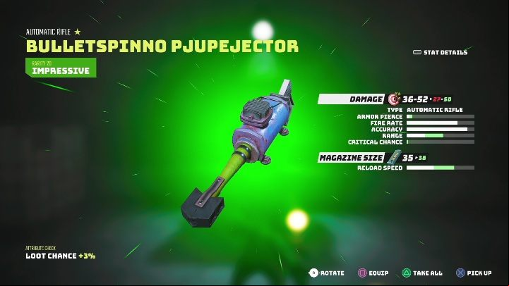 The Bulletspinno Pjupejector is a long-range weapon - Biomutant: Ultimate Weapons - list of all - Secrets & Collectibles - Biomutant Guide