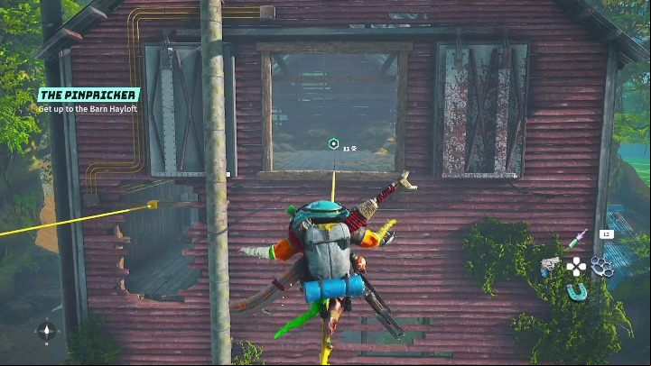 The path from the second silo is simple - get on the yellow rope and into the room - Biomutant: Maya - walkthrough - NPC quests - Biomutant Guide