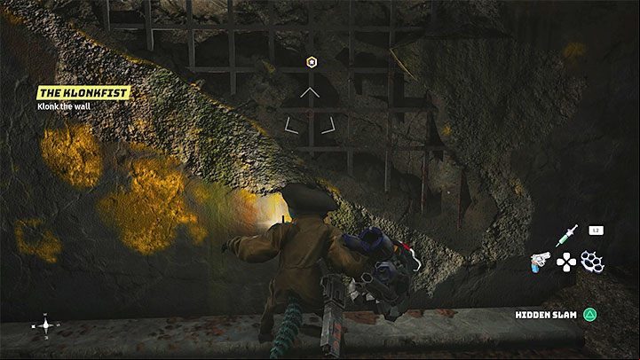 The most important use of the mechanical fist is its ability to knock down selected weakened walls - Biomutant: Weakened walls - how to demolish? - FAQ - Biomutant Guide