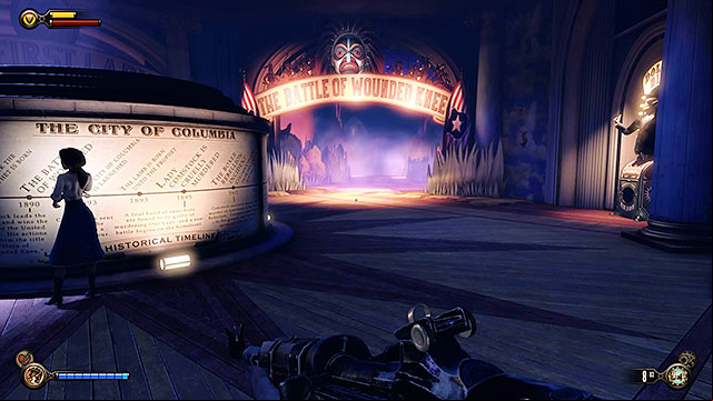 Youll now get to an area with different paths leading to various parts of the main exhibit - Defeat Slates men | Chapter 9 - Hall of Heroes - Chapter 9 - Hall of Heroes - BioShock Infinite Guide