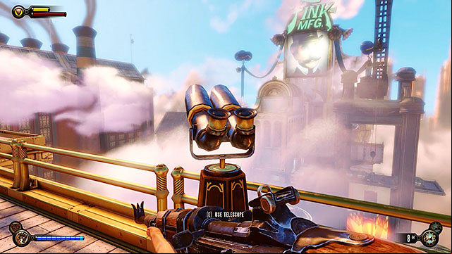 Worker Induction Center - a platform at the gondola station - Chapters 10-16 | Vantage points in BioShock Infinite - Vantage points - BioShock Infinite Guide