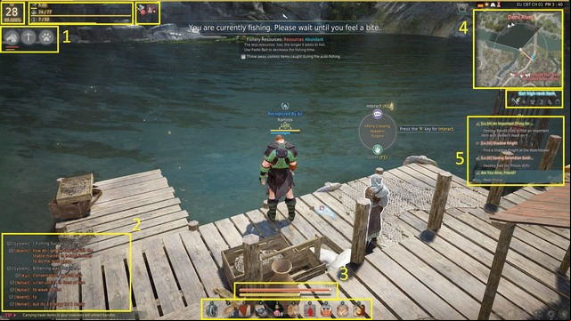 The GUI - The interface - The basics - Black Desert Online - Game Guide and Walkthrough