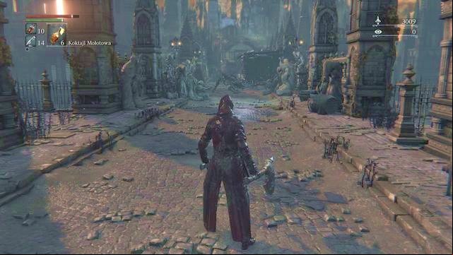 The monsters on the bridge are very durable and fast. You should help yourself by using some firearms and cocktails. - Central Yharnam | Walkthrough - Walkthrough - Bloodborne Game Guide & Walkthrough