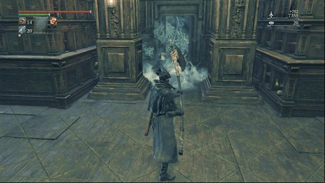 Keep the enemies near the door - it will make it easier to eliminate them one by one. - Lecture Building | Walkthrough - Walkthrough - Bloodborne Game Guide & Walkthrough