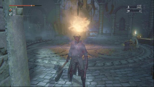 Old guys with flamethrowers can deal a lot of damage. - Healing Church Workshop | Walkthrough - Walkthrough - Bloodborne Game Guide & Walkthrough