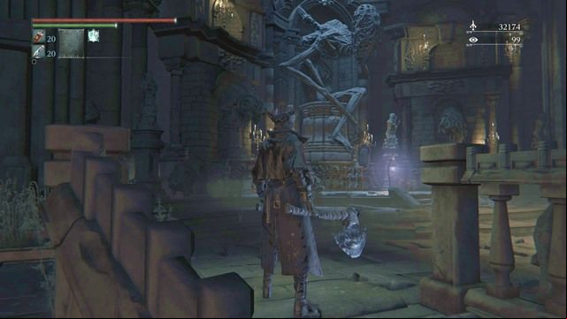 The respawning point is atop the stairs. - Yahargul, The Unseen Village - Underground Jail | Walkthrough - Walkthrough - Bloodborne Game Guide & Walkthrough