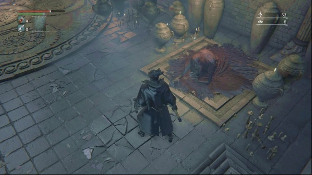 The questgiver may die also - he drops the Formless Oedon rune. - Find a safe place | Side quests - Side quests - Bloodborne Game Guide & Walkthrough