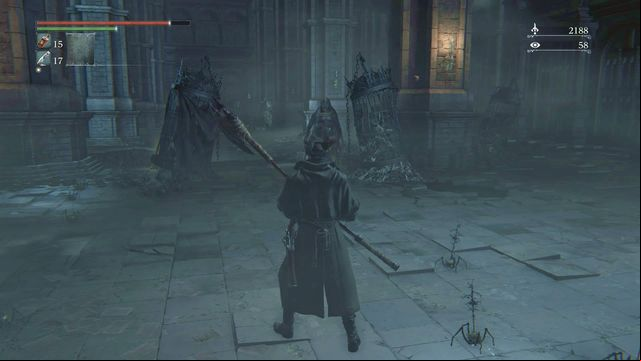 Watch out for powerful axe attacks. - Nightmare of Mensis | Walkthrough - Walkthrough - Bloodborne Game Guide & Walkthrough