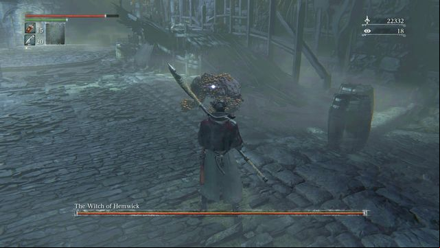 You can attack the Witch of Hemwick from behind. - Witch of Hemwick | Boss Fights - Boss Fights - Bloodborne Game Guide & Walkthrough