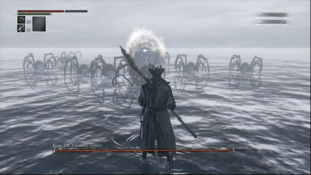 The Spider has a few bodyguards. - Rom, the Vacuous Spider | Boss Fights - Boss Fights - Bloodborne Game Guide & Walkthrough