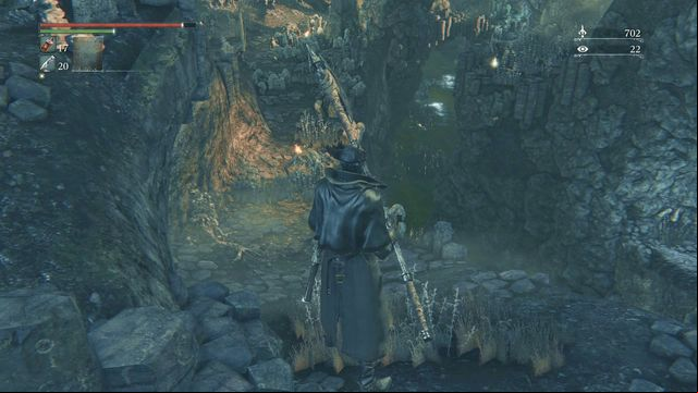 On your road down, you will face few more enemies. - Nightmare Frontier | Walkthrough - Walkthrough - Bloodborne Game Guide & Walkthrough