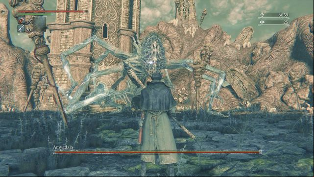 Amygdala attacks has long reach. - Amygdala | Boss Fights - Boss Fights - Bloodborne Game Guide & Walkthrough