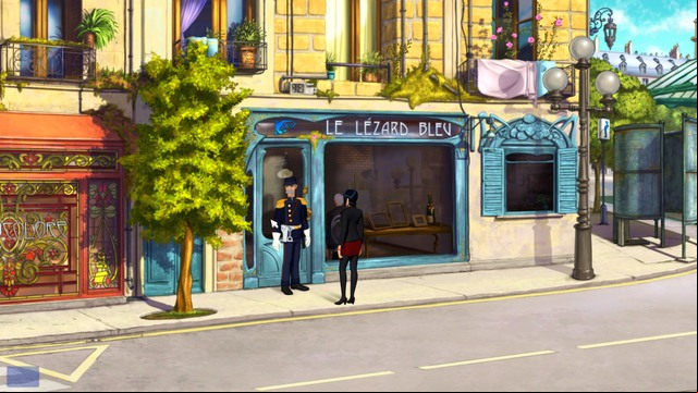 Controlling two character is a nice addition to the gameplay - Nico - Gallery - Paris - Broken Sword: The Serpents Curse - Game Guide and Walkthrough