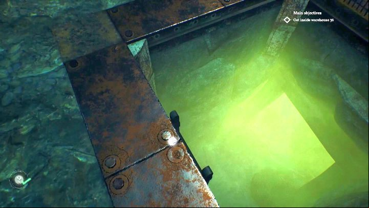 Go down, and past the underground tunnel to reach the warehouse. - Chapter 2 - Darkwater Port | Call of Cthulhu Walkthrough - Walkthrough - Call of Cthulhu Guide