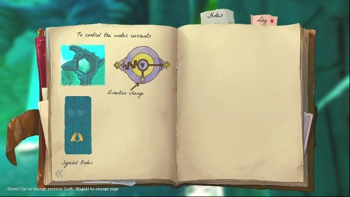 This symbol is located on the second column, on its right side - Call of the Sea: Lowering the water level - Puzzle, Chapter 5 - Chapter 5 - Call of the Sea Guide