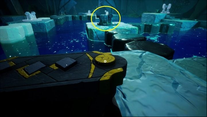 Return to the original position, move the first black statue to the left and in your direction and the next one in your direction and to the right - Call of the Sea: Stone age - puzzle, Chapter 6 - Chapter 6 - Call of the Sea Guide