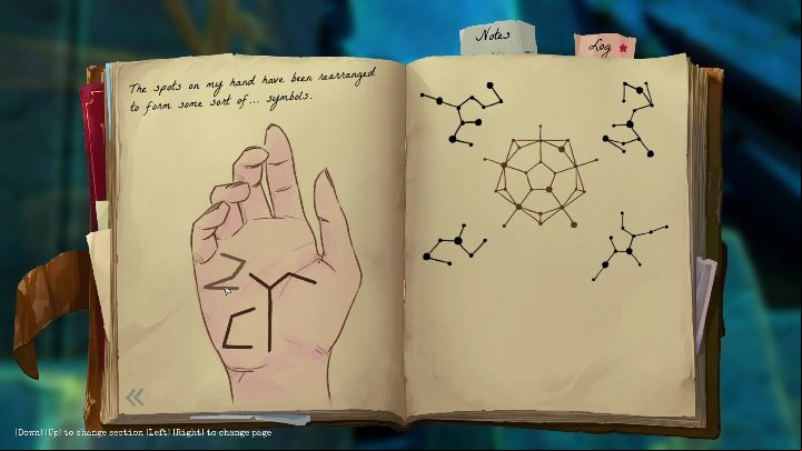 You will find this symbol at the end of the stairs when you open the second door - Call of the Sea: Chapter 6, Fhalgofn - notes - Notes - Call of the Sea Guide