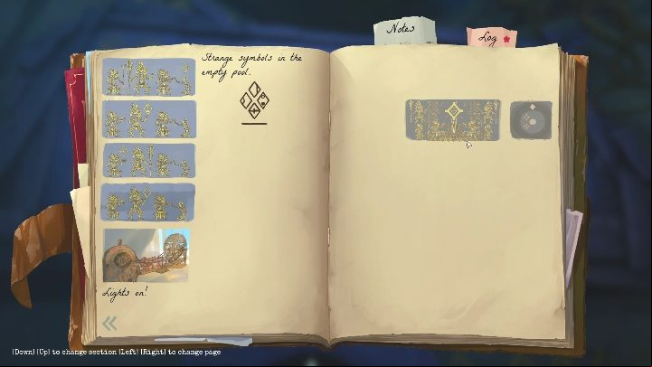 This is the first mural coming from the left wall - Call of the Sea: Chapter 4, Quite a Show - wall paintings - Wall paintings - Call of the Sea Guide