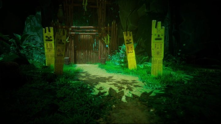 Your task is to cross the wooden gate - Call of the Sea: Chapter 1, 74 Miles East of Otaheité - a guide - Transition description - Call of the Sea Guide