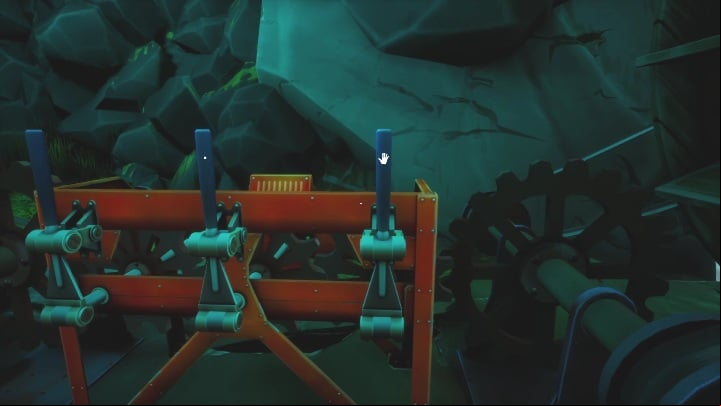 After pulling all 3 levers, the machine will start working - Call of the Sea: Power - riddle, Chapter 4 - Chapter 4 - Call of the Sea Guide