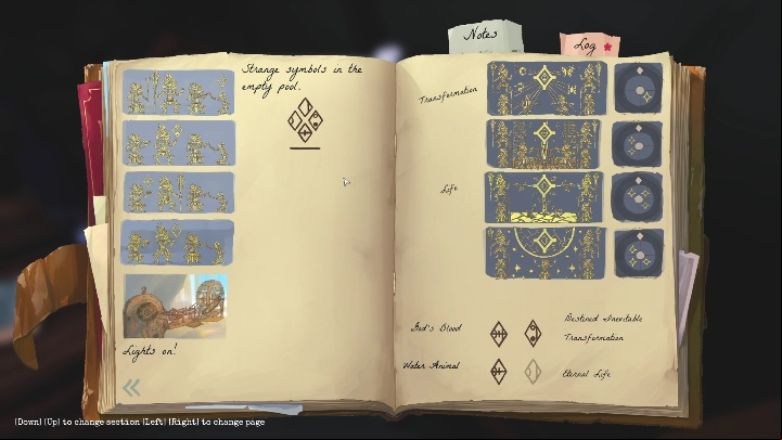 There are three clues located right next to each other - Call of the Sea: Symbols in the Temple - Puzzle, Chapter 4 - Chapter 4 - Call of the Sea Guide