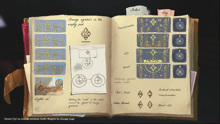 There are three clues located right next to each other - Call of the Sea: Symbols in the Temple - Puzzle, Chapter 4 - Chapter 4 - Call of the Sea Guide