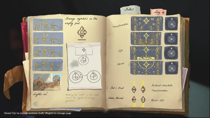 The correct arrangement of the symbols is - Call of the Sea: Symbols in the Temple - Puzzle, Chapter 4 - Chapter 4 - Call of the Sea Guide