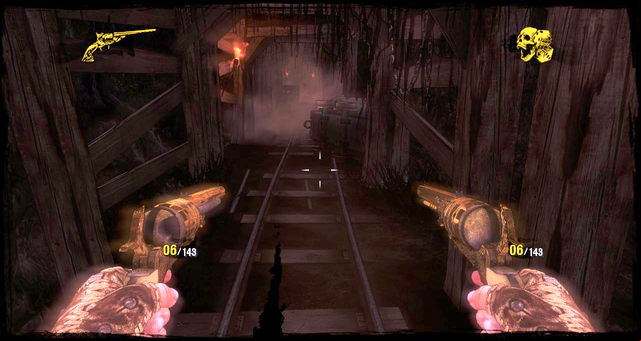 The collapsing tunnel. Run! - Episode 5 - The Magnificent One - Walkthrough - Call of Juarez: Gunslinger - Game Guide and Walkthrough